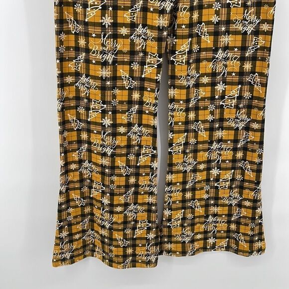 Full Circle Trends Merry and Bright plaid Christmas lounge pants snow NEW NWT 2X - Picture 5 of 12
